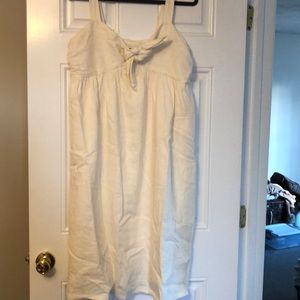 EUC who what wear cream dress size medium